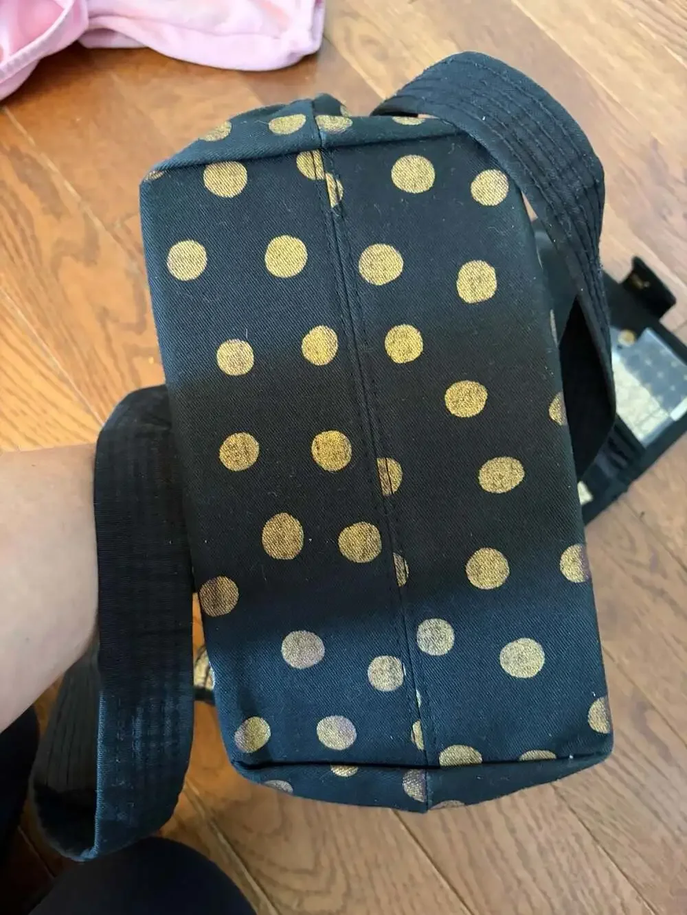 Donna Sharp Patchwork Quilted Purse Handbag Tote with Matching Wallet, Polka Do